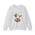 Matching Couple Sweatshirt - Lion & Lamb Matching Couple Comfort Colors Crew Geometric Art His Hers Love Gift - Design B