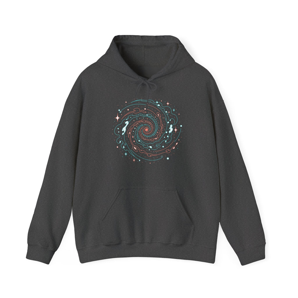 Matching Couple Sweatshirt - Galaxy & Supernova Matching Couple Hooded Sweatshirt Minimalist Art His Hers Valentine Gift - Design A