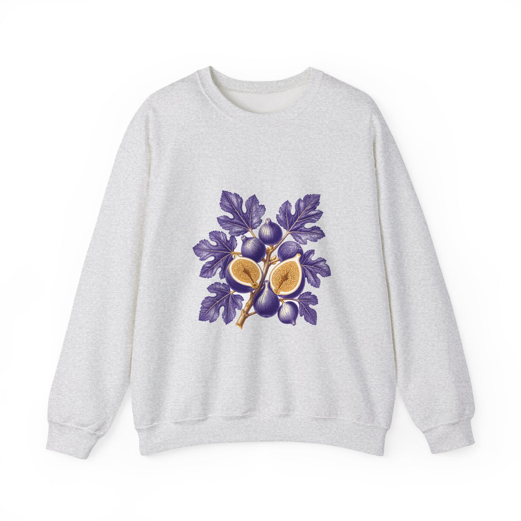 Matching Couple Sweatshirt - Olive Branch & Fig Matching Couple Premium Fleece Sweatshirt Vintage Art His Hers Honeymoon Gift - Design B