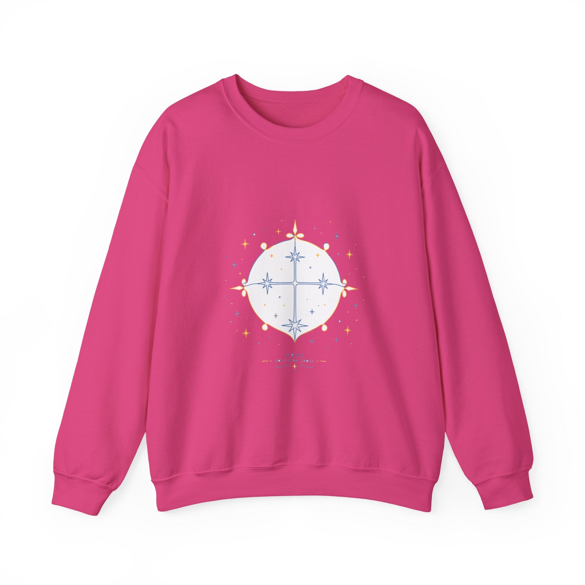 Matching Couple Sweatshirt - Aurora & Southern Cross Matching Couple Premium Fleece Sweatshirt Minimalist Art His Hers Christmas Gift - Design B