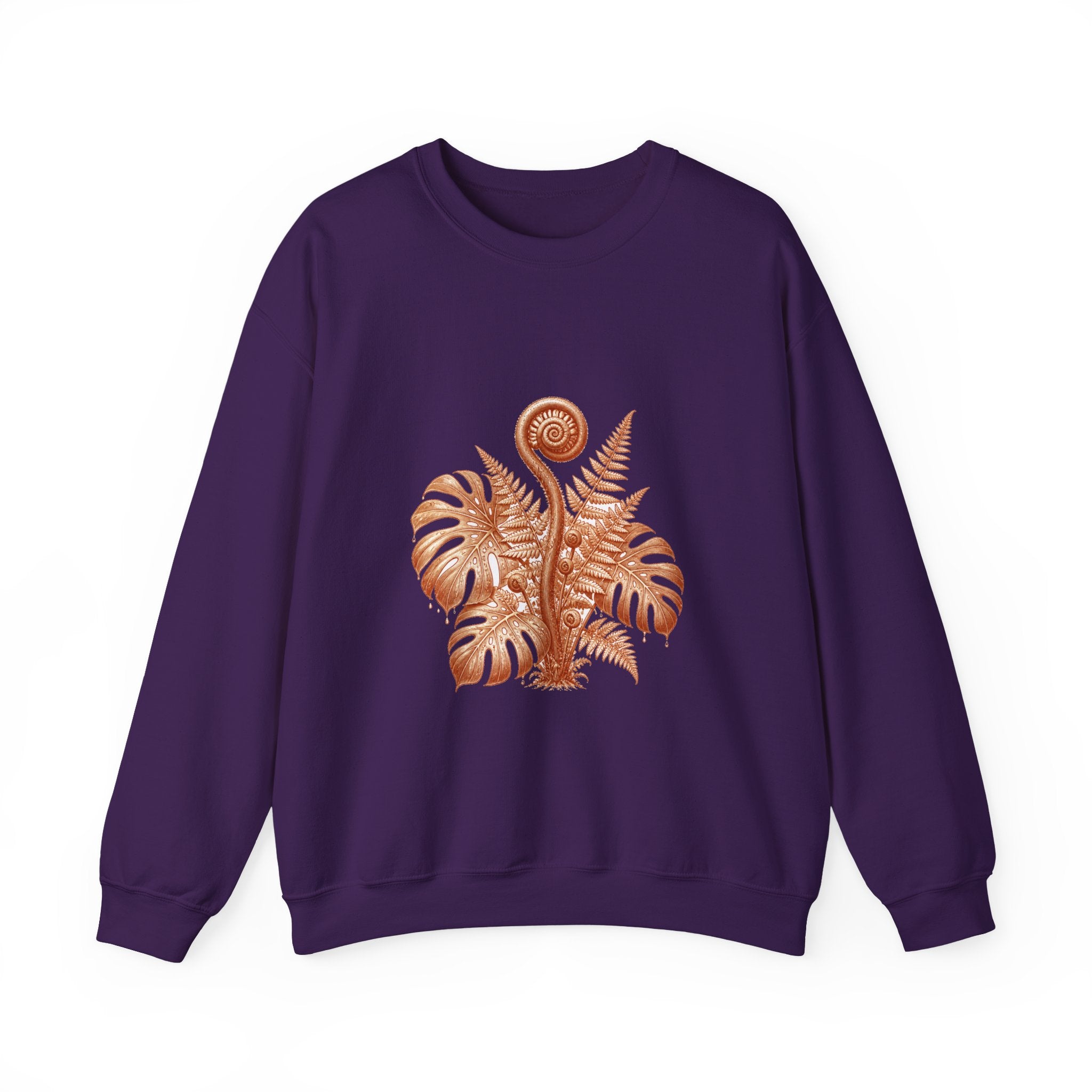 Matching Couple Sweatshirt - Desert & Rainforest Matching Couple Crewneck Sweatshirt Vintage Art His Hers Wedding Gift - Design B