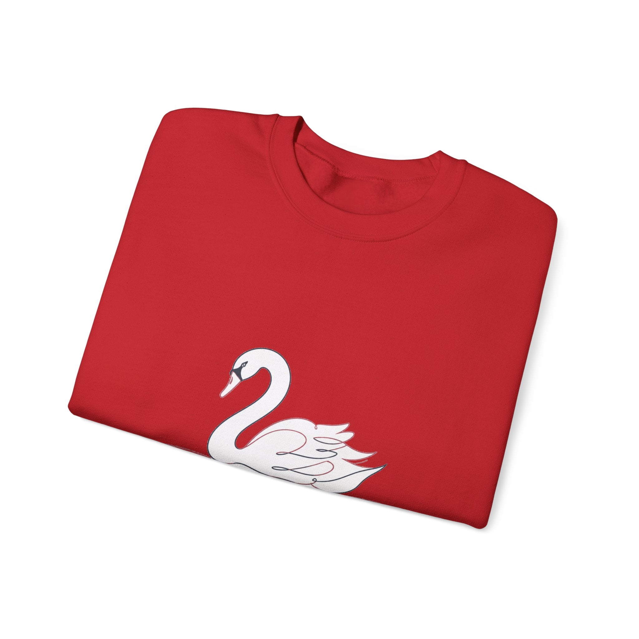 Matching Couple Sweatshirt - Raven & Swan Matching Couple Comfort Colors Crew Minimalist Art His Hers Christmas Gift - Design B