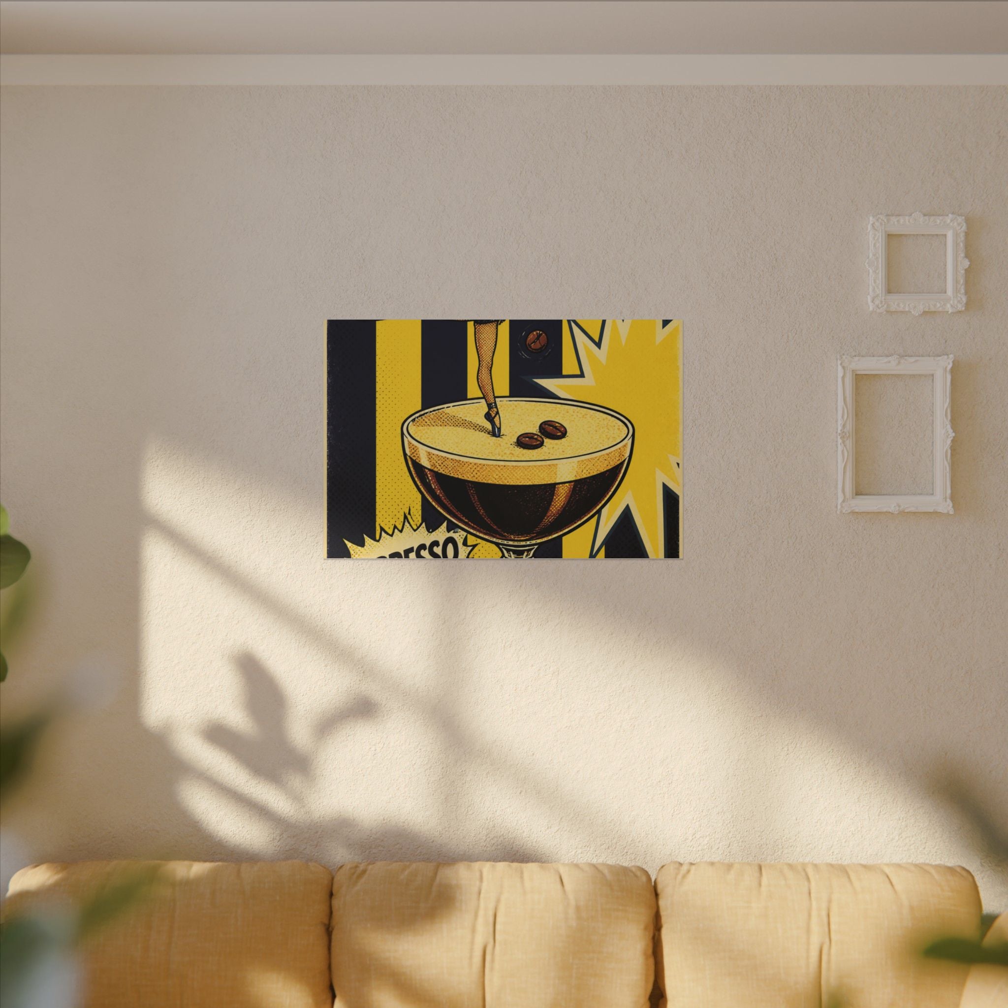 Espresso Martini Acrobat Wall Art Canvas 16×20 Pop Art Living Room Decor Maximalist Print