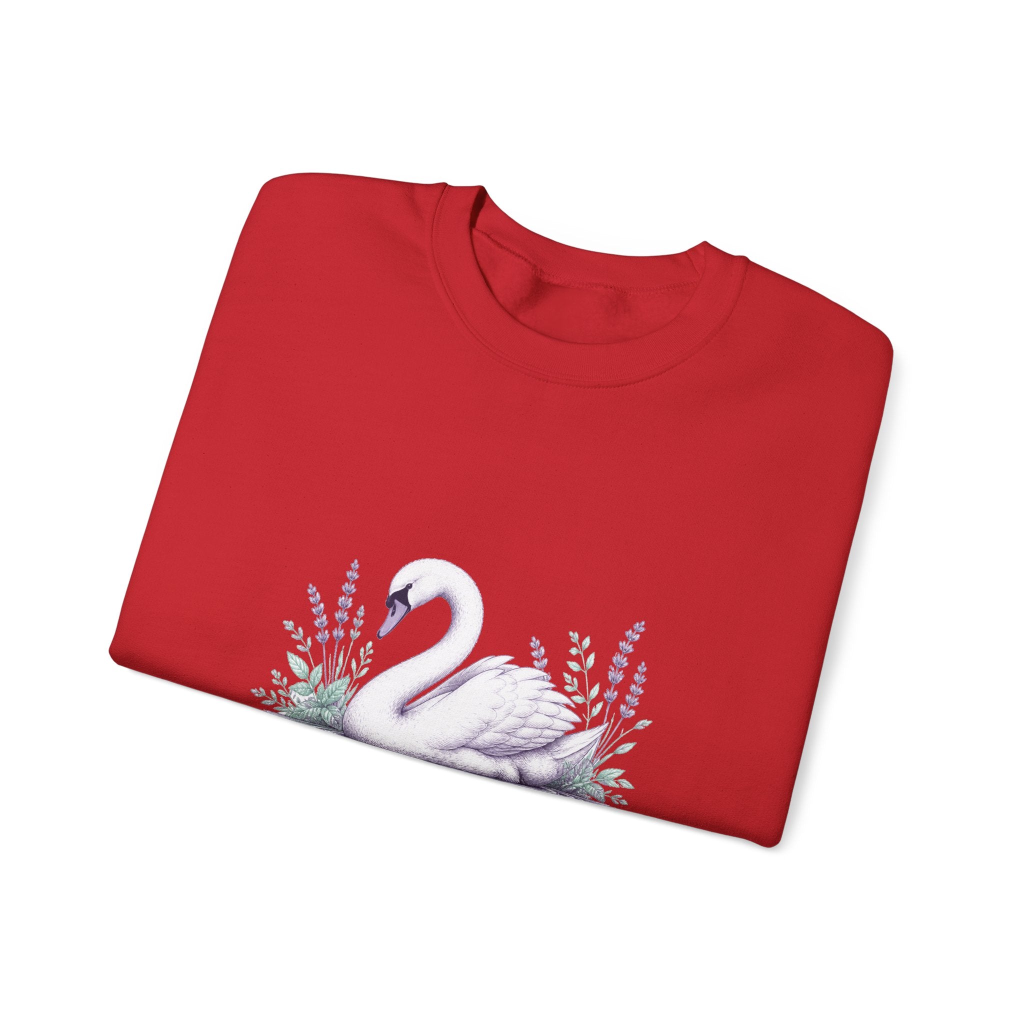 Matching Couple Sweatshirt - Raven & Swan Matching Couple Comfort Colors Crew Hand-Drawn Art His Hers Anniversary Gift - Design B