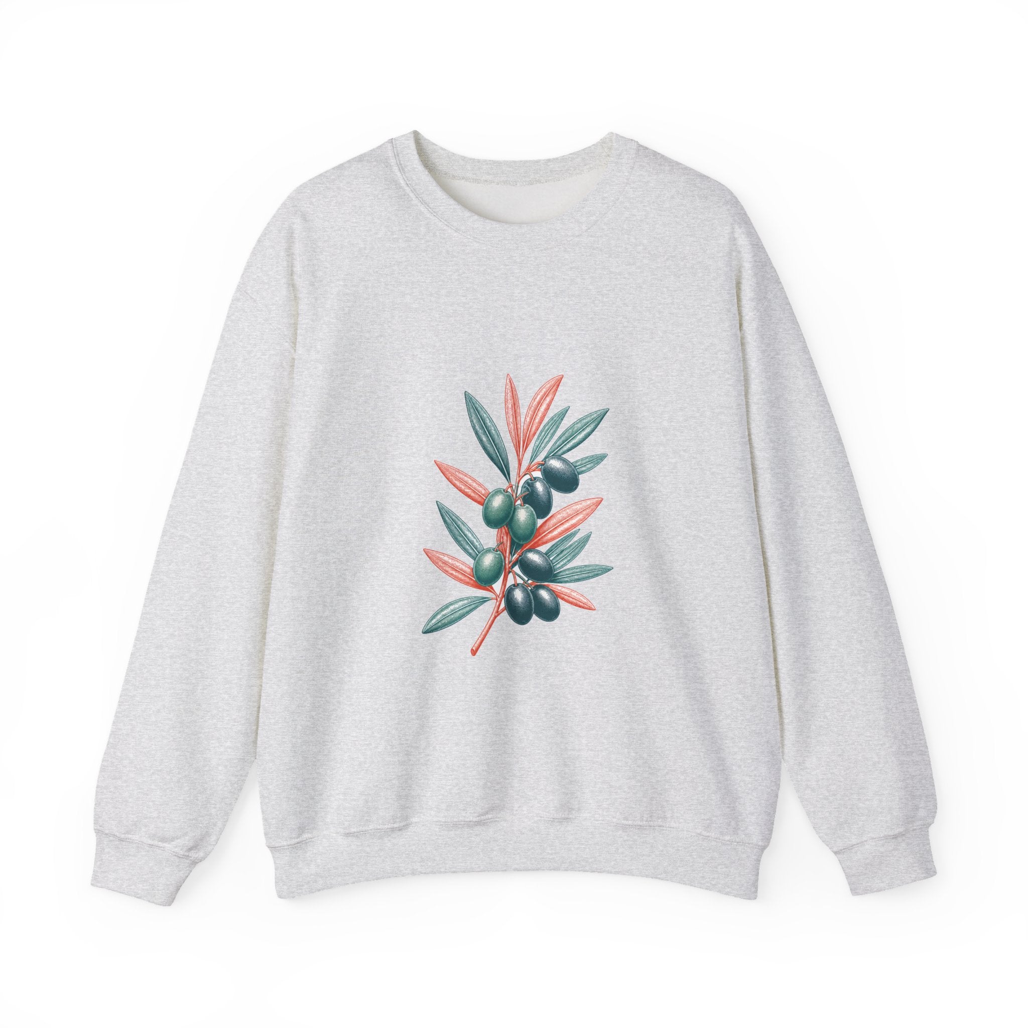 Matching Couple Sweatshirt - Olive Branch & Fig Matching Couple Comfort Colors Crew Vintage Art His Hers Honeymoon Gift - Design A