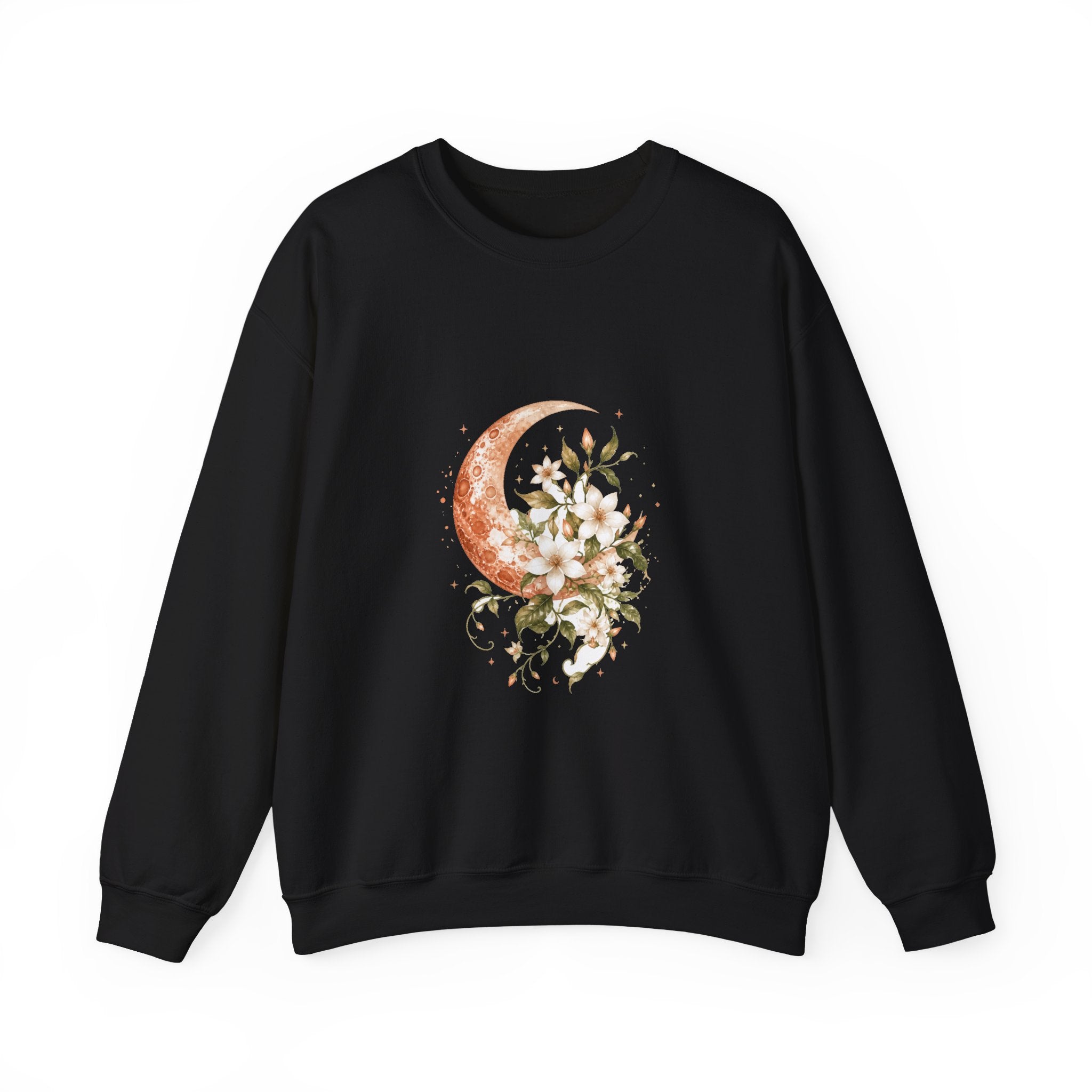 Matching Couple Sweatshirt - Sun & Moon Matching Couple Comfort Colors Crew Watercolor Art His Hers Birthday Gift - Design A