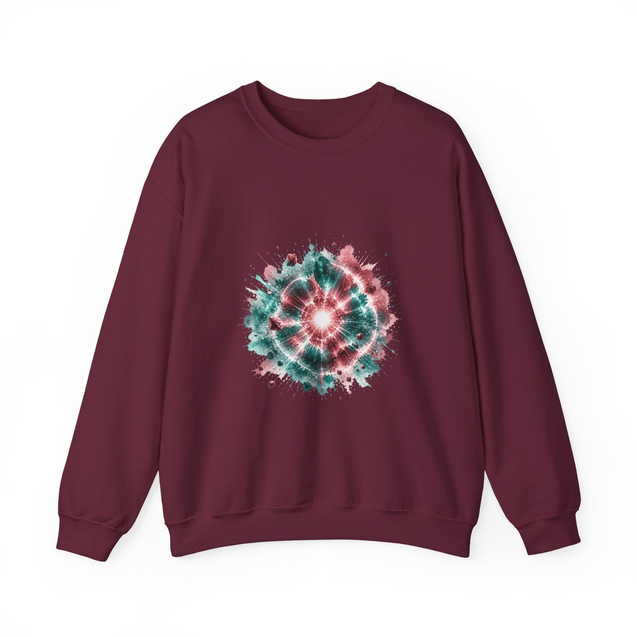Matching Couple Sweatshirt - Galaxy & Supernova Matching Couple Comfort Colors Crew Watercolor Art His Hers Birthday Gift - Design B