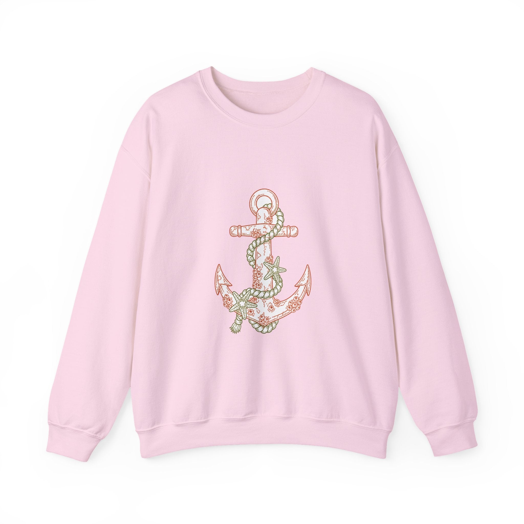 Matching Couple Sweatshirt - Anchor & Sail Matching Couple Crewneck Sweatshirt Minimalist Art His Hers Valentine Gift - Design A