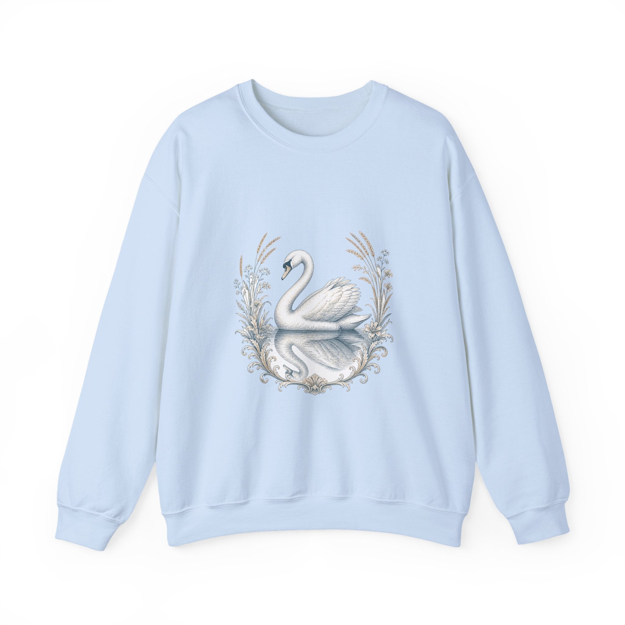 Matching Couple Sweatshirt - Raven & Swan Matching Couple Comfort Colors Crew Vintage Art His Hers Honeymoon Gift - Design B