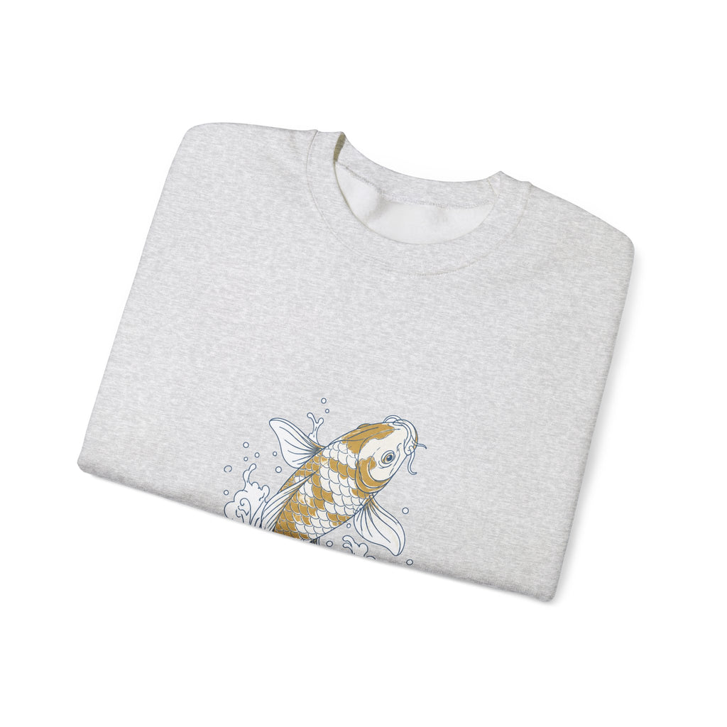 Matching Couple Sweatshirt - Koi Fish Yin Yang Matching Couple Crewneck Sweatshirt Minimalist Art His Hers Valentine Gift - Design A