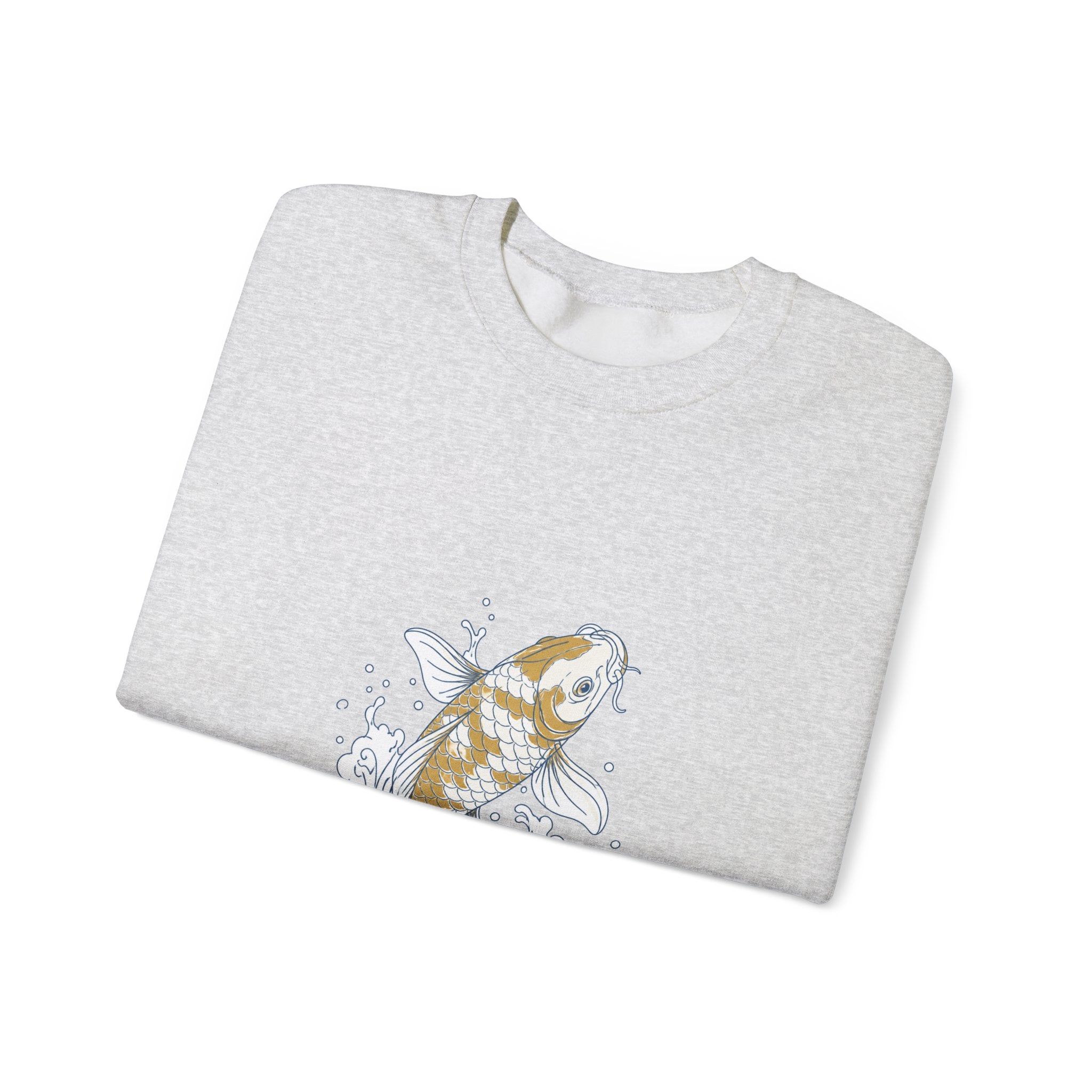 Matching Couple Sweatshirt - Koi Fish Yin Yang Matching Couple Crewneck Sweatshirt Minimalist Art His Hers Valentine Gift - Design A
