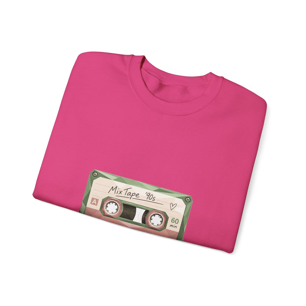 Matching Couple Sweatshirt - Vinyl & Cassette Matching Couple Comfort Colors Crew Geometric Art His Hers Love Gift - Design B