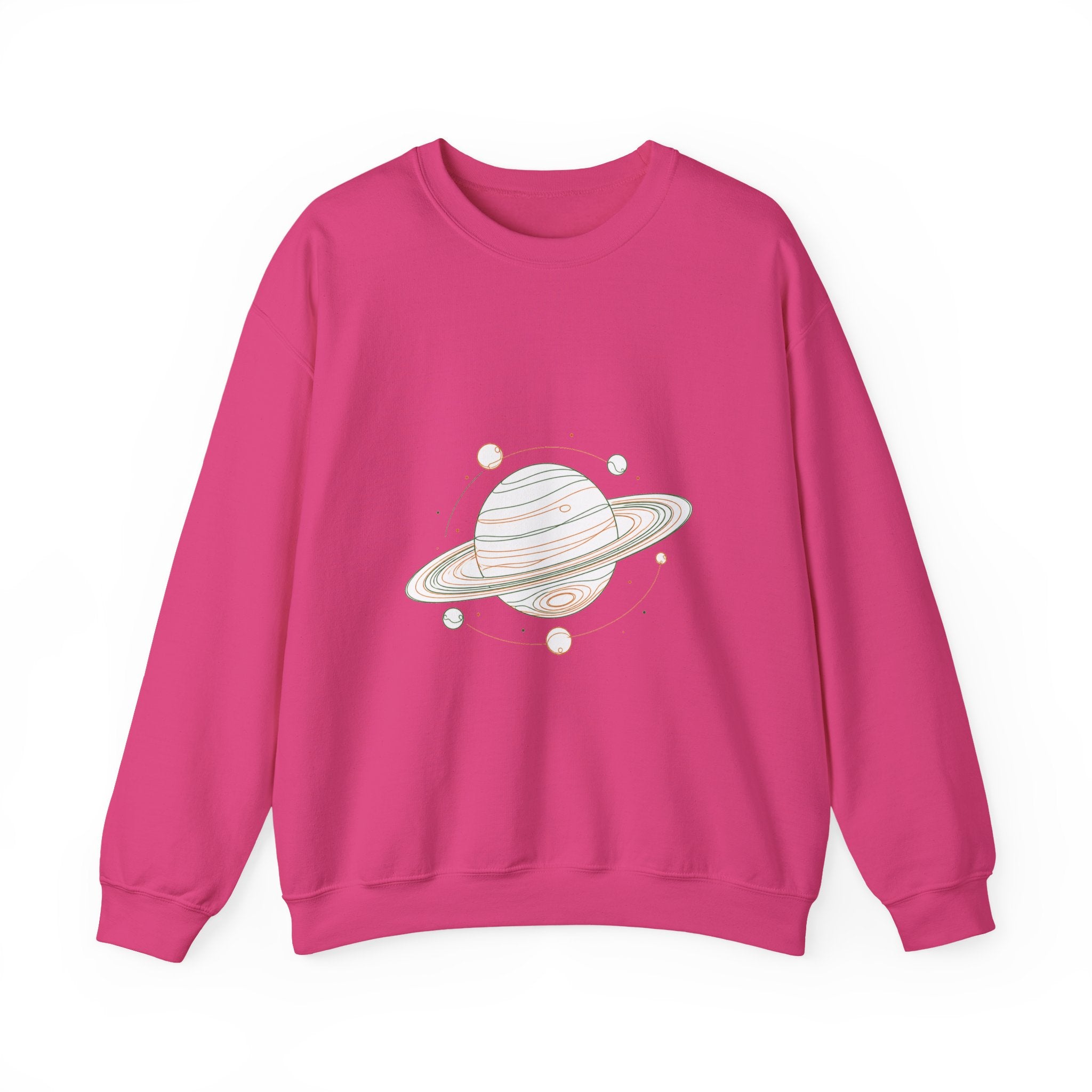 Matching Couple Sweatshirt - Saturn & Jupiter Matching Couple Comfort Colors Crew Minimalist Art His Hers Christmas Gift - Design A