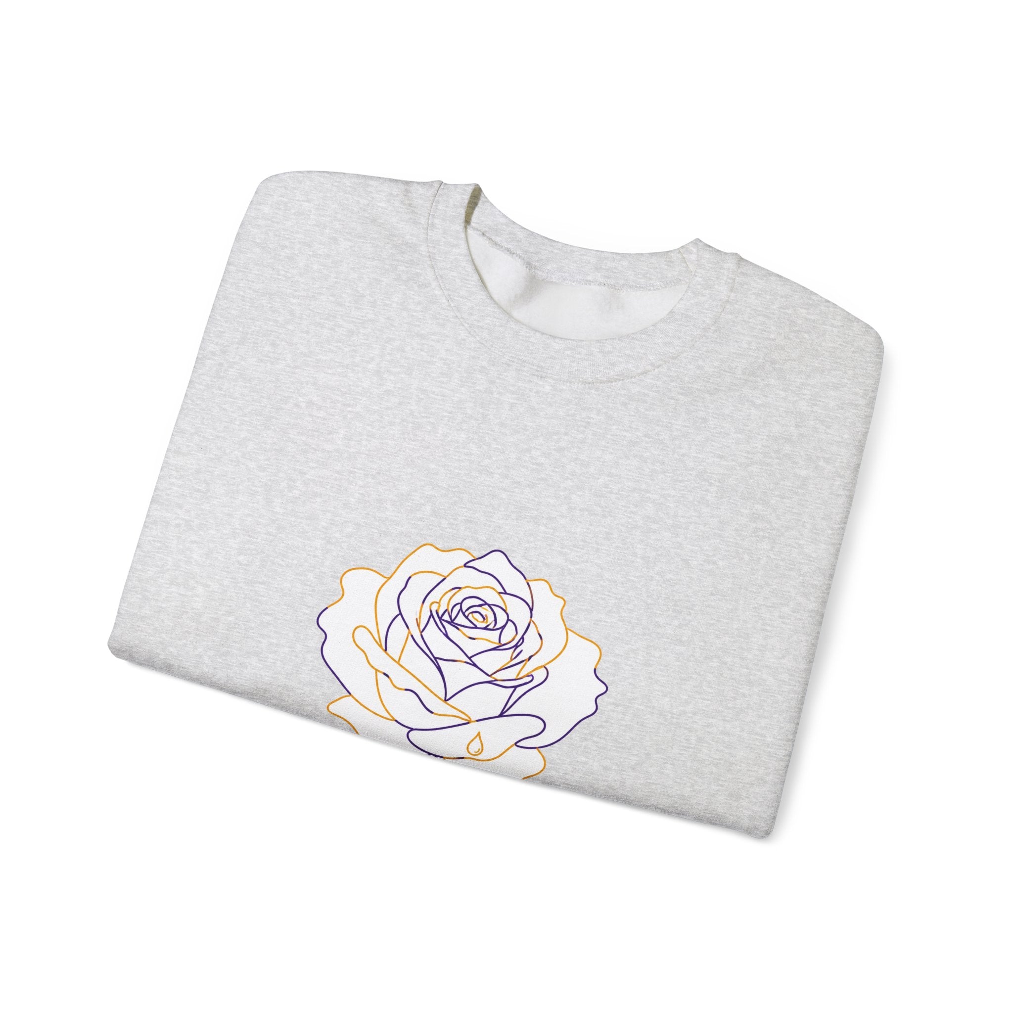 Matching Couple Sweatshirt - Rose & Thorn Matching Couple Premium Fleece Sweatshirt Minimalist Art His Hers Christmas Gift - Design A