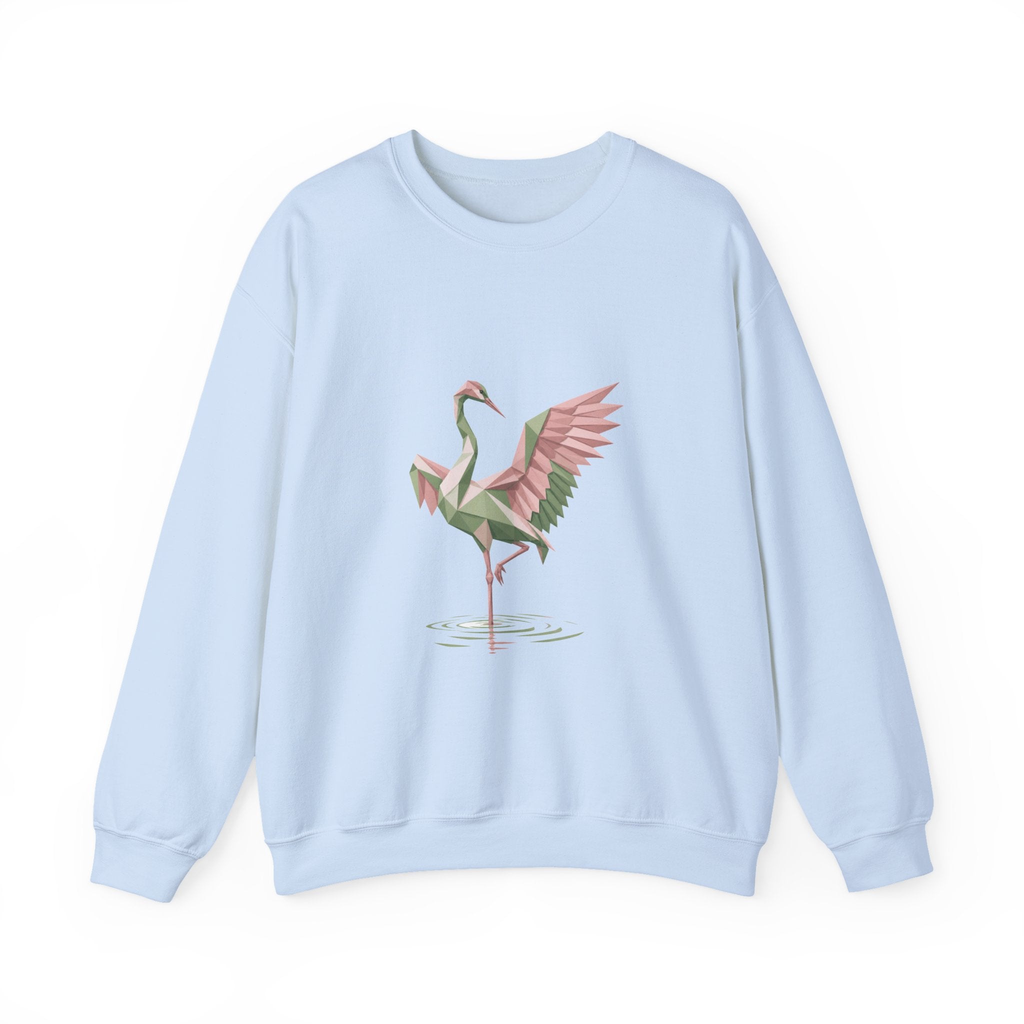 Matching Couple Sweatshirt - Tiger & Crane Matching Couple Comfort Colors Crew Geometric Art His Hers Love Gift - Design B