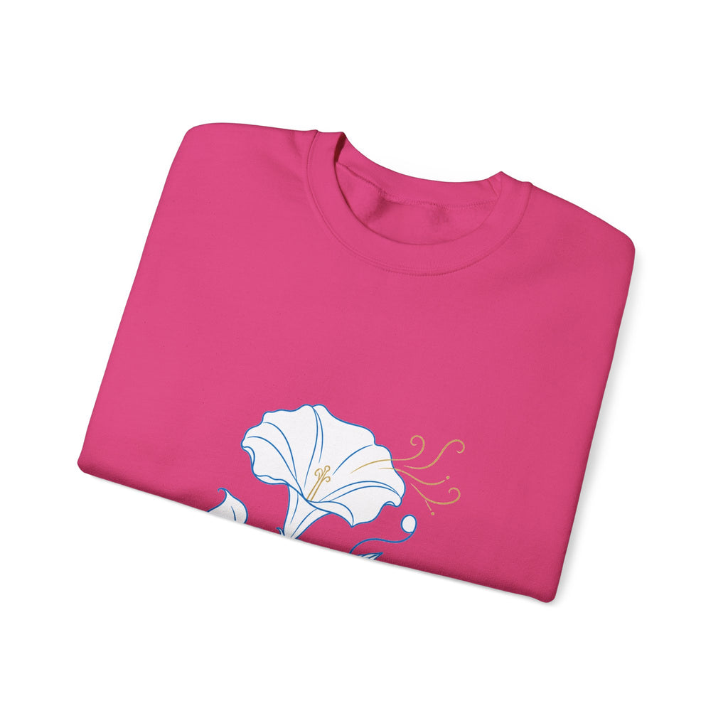 Matching Couple Sweatshirt - Sunflower & Moonflower Matching Couple Crewneck Sweatshirt Minimalist Art His Hers Valentine Gift - Design B