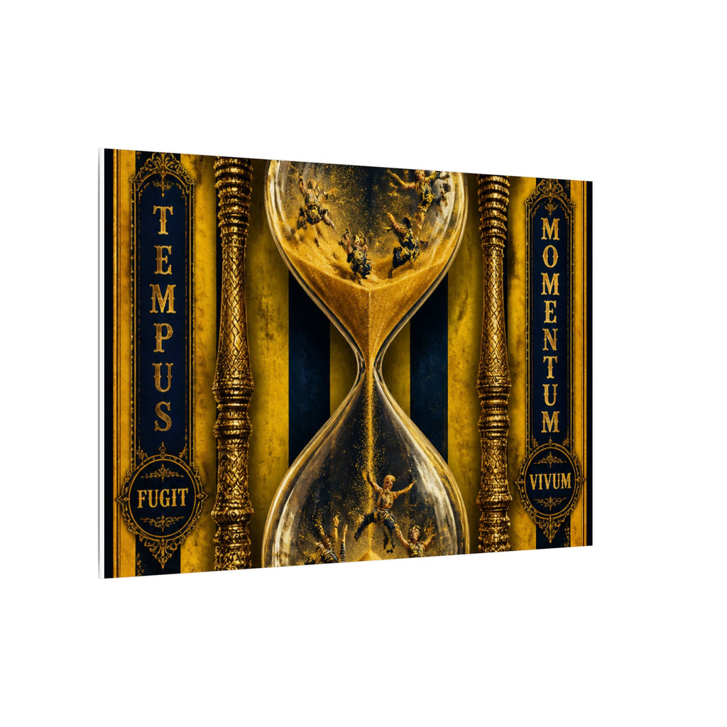 Hourglass Acrobats Wall Art Canvas 16×20 Baroque Home Office Decor Maximalist Print