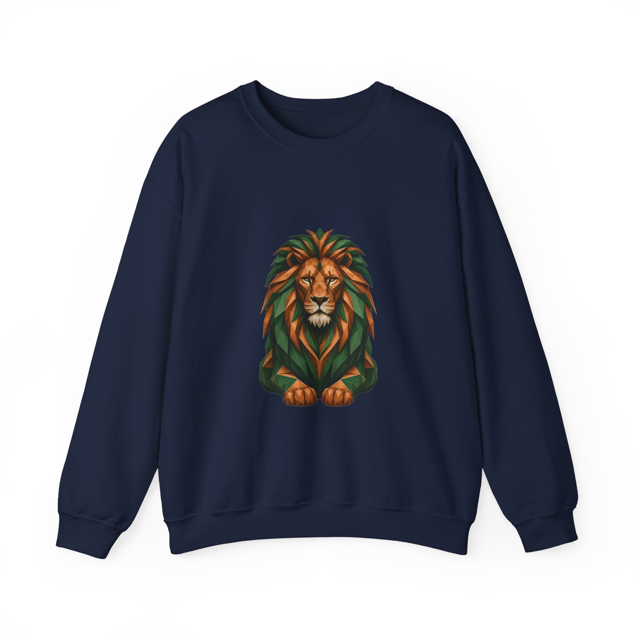 Matching Couple Sweatshirt - Lion & Lamb Matching Couple Comfort Colors Crew Geometric Art His Hers Love Gift - Design A