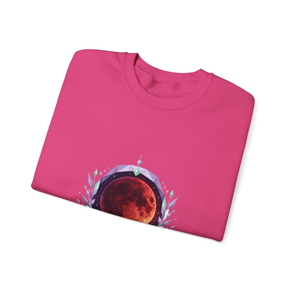 Matching Couple Sweatshirt - Solar & Lunar Eclipse Matching Couple Comfort Colors Crew Geometric Art His Hers Love Gift - Design B
