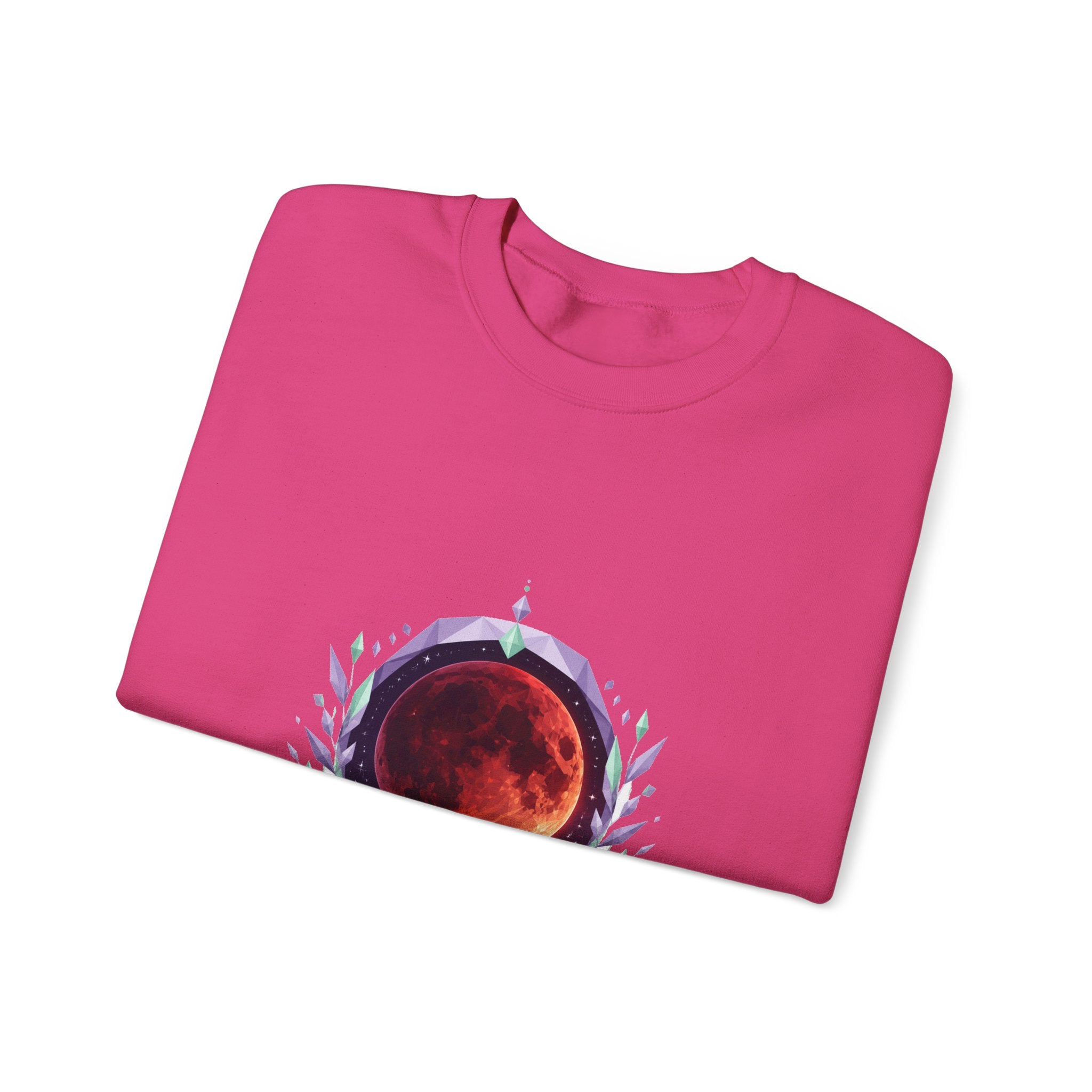 Matching Couple Sweatshirt - Solar & Lunar Eclipse Matching Couple Comfort Colors Crew Geometric Art His Hers Love Gift - Design B