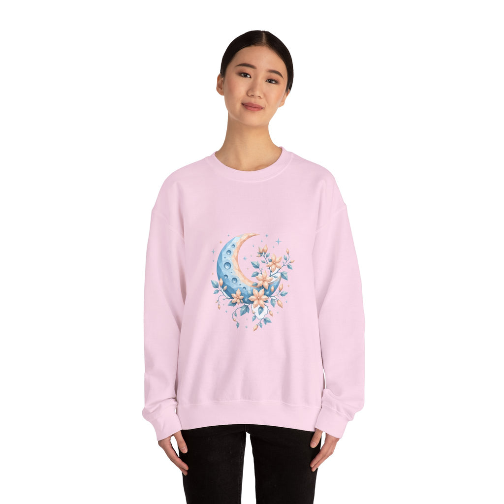 Matching Couple Sweatshirt - Sun & Moon Matching Couple Premium Fleece Sweatshirt Geometric Art His Hers Love Gift - Design A