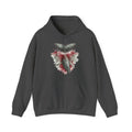Matching Couple Sweatshirt - Eagle & Whale Matching Couple Hooded Sweatshirt Watercolor Art His Hers Engagement Gift - Design B