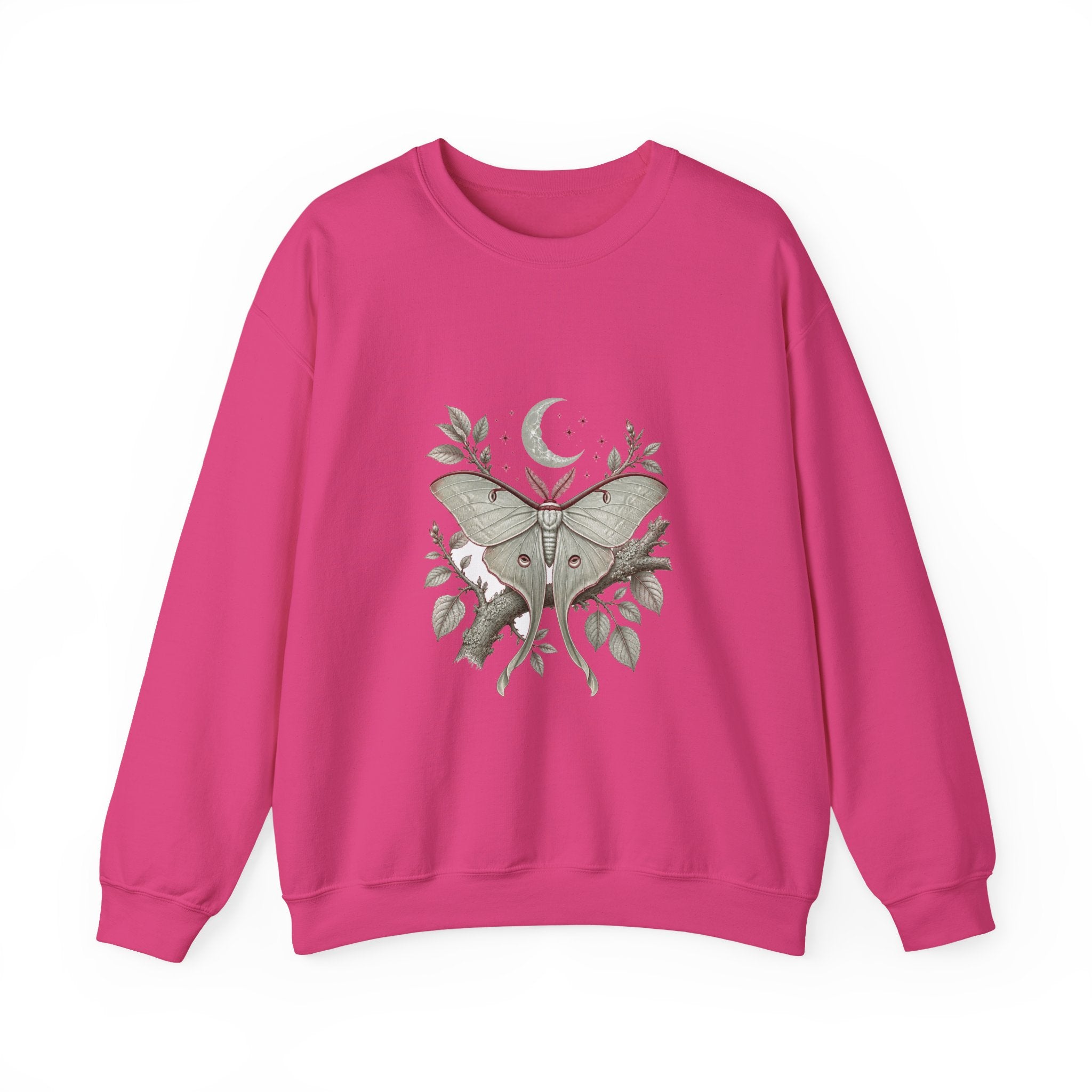 Matching Couple Sweatshirt - Butterfly & Moth Matching Couple Comfort Colors Crew Vintage Art His Hers Honeymoon Gift - Design B