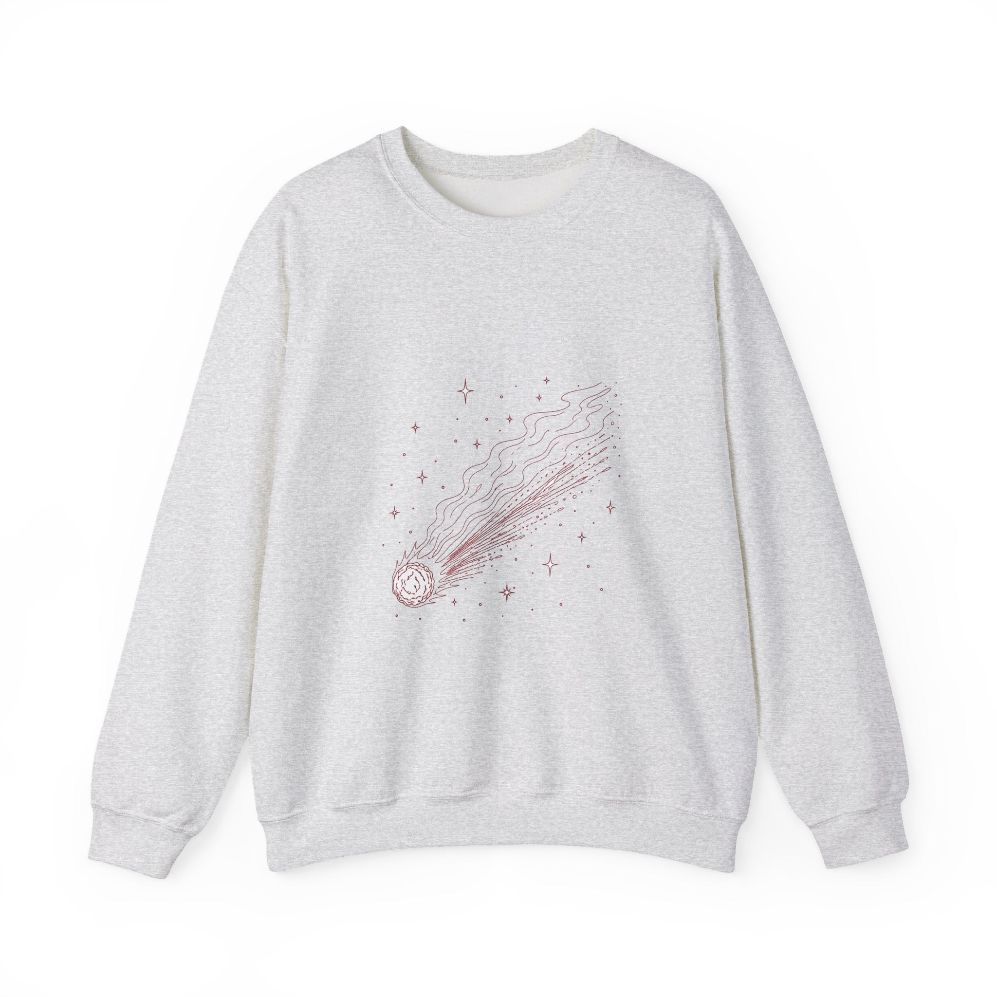 Matching Couple Sweatshirt - Comet & Asteroid Matching Couple Comfort Colors Crew Minimalist Art His Hers Christmas Gift - Design A