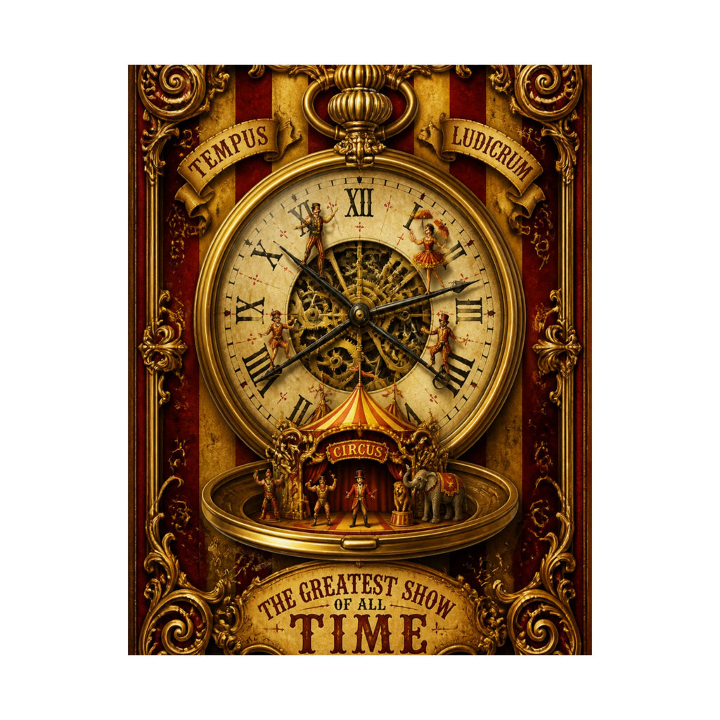 Pocket Watch Performers Wall Art Poster 18×24 Baroque Home Office Decor Maximalist Print