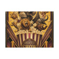 Popcorn Box Animals Wall Art Canvas 24×36 Art Deco Bar Area Decor Maximalist Print