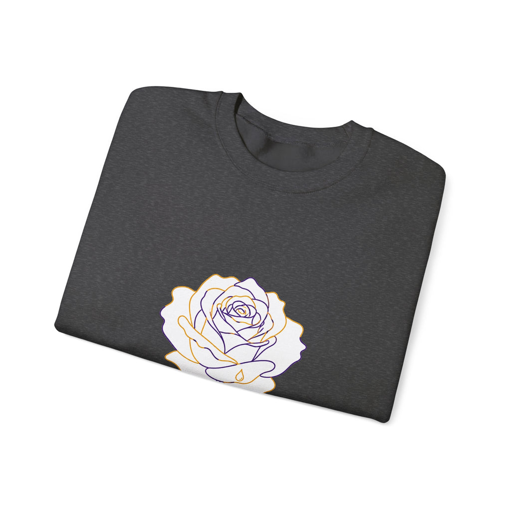 Matching Couple Sweatshirt - Rose & Thorn Matching Couple Premium Fleece Sweatshirt Minimalist Art His Hers Christmas Gift - Design A