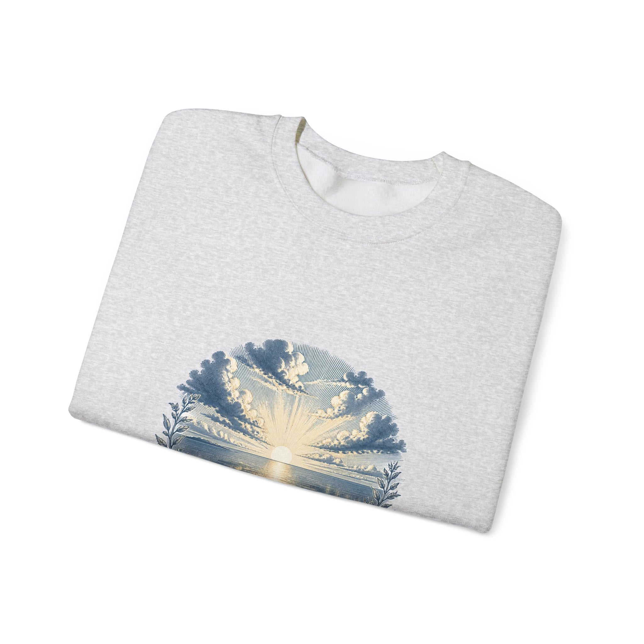Matching Couple Sweatshirt - Sunrise & Sunset Matching Couple Comfort Colors Crew Vintage Art His Hers Honeymoon Gift - Design A