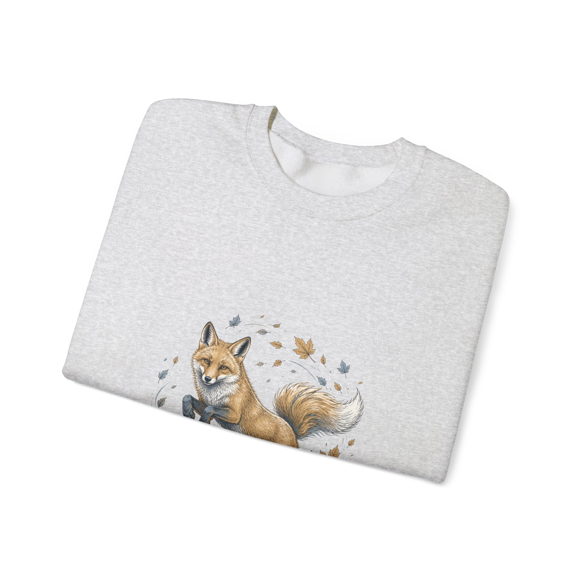 Matching Couple Sweatshirt - Fox & Rabbit Matching Couple Crewneck Sweatshirt Hand-Drawn Art His Hers Best Friend Gift - Design A