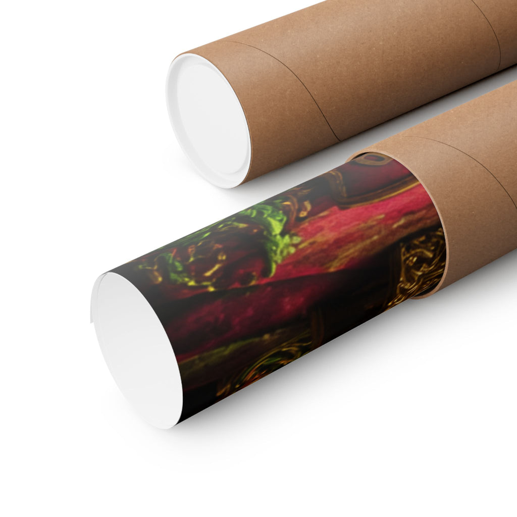 Lipstick Cannon Wall Art Poster 18×24 Baroque Home Office Decor Maximalist Print