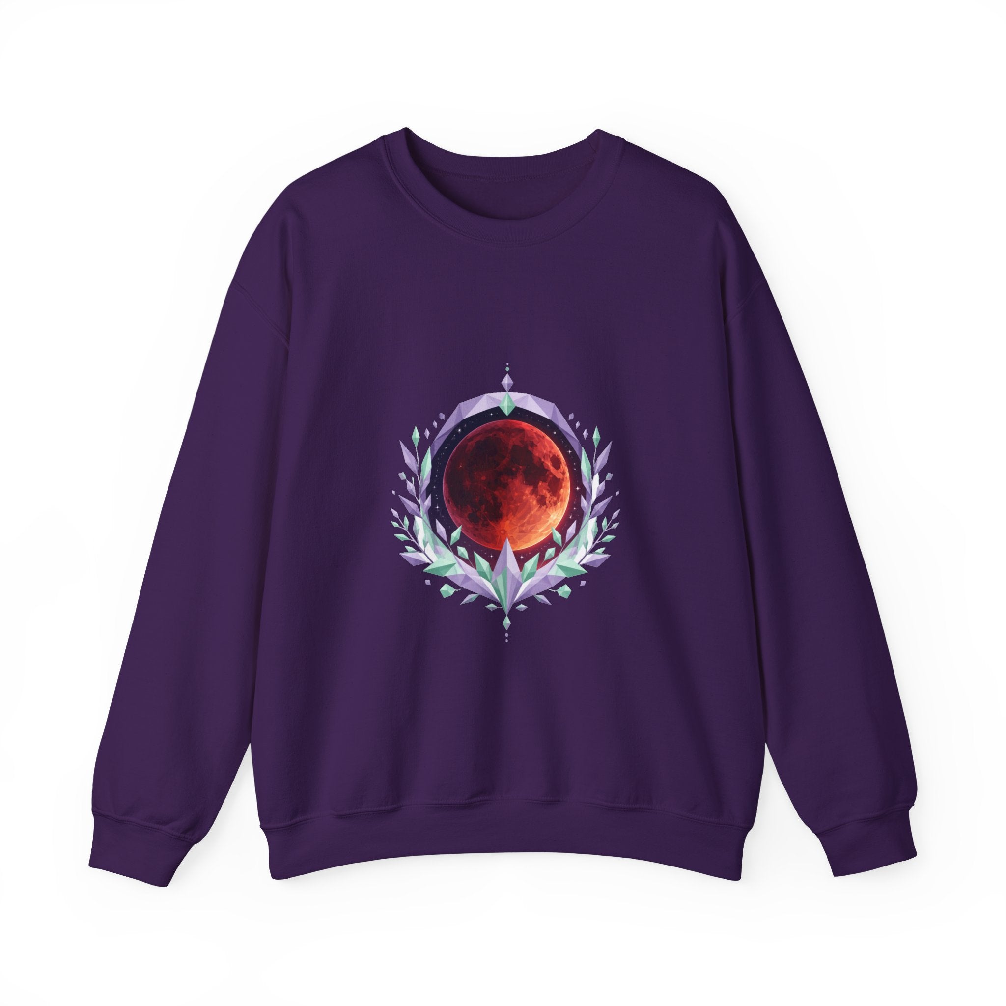 Matching Couple Sweatshirt - Solar & Lunar Eclipse Matching Couple Comfort Colors Crew Geometric Art His Hers Love Gift - Design B