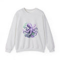 Matching Couple Sweatshirt - Octopus & Jellyfish Matching Couple Crewneck Sweatshirt Geometric Art His Hers Couple Gift - Design A