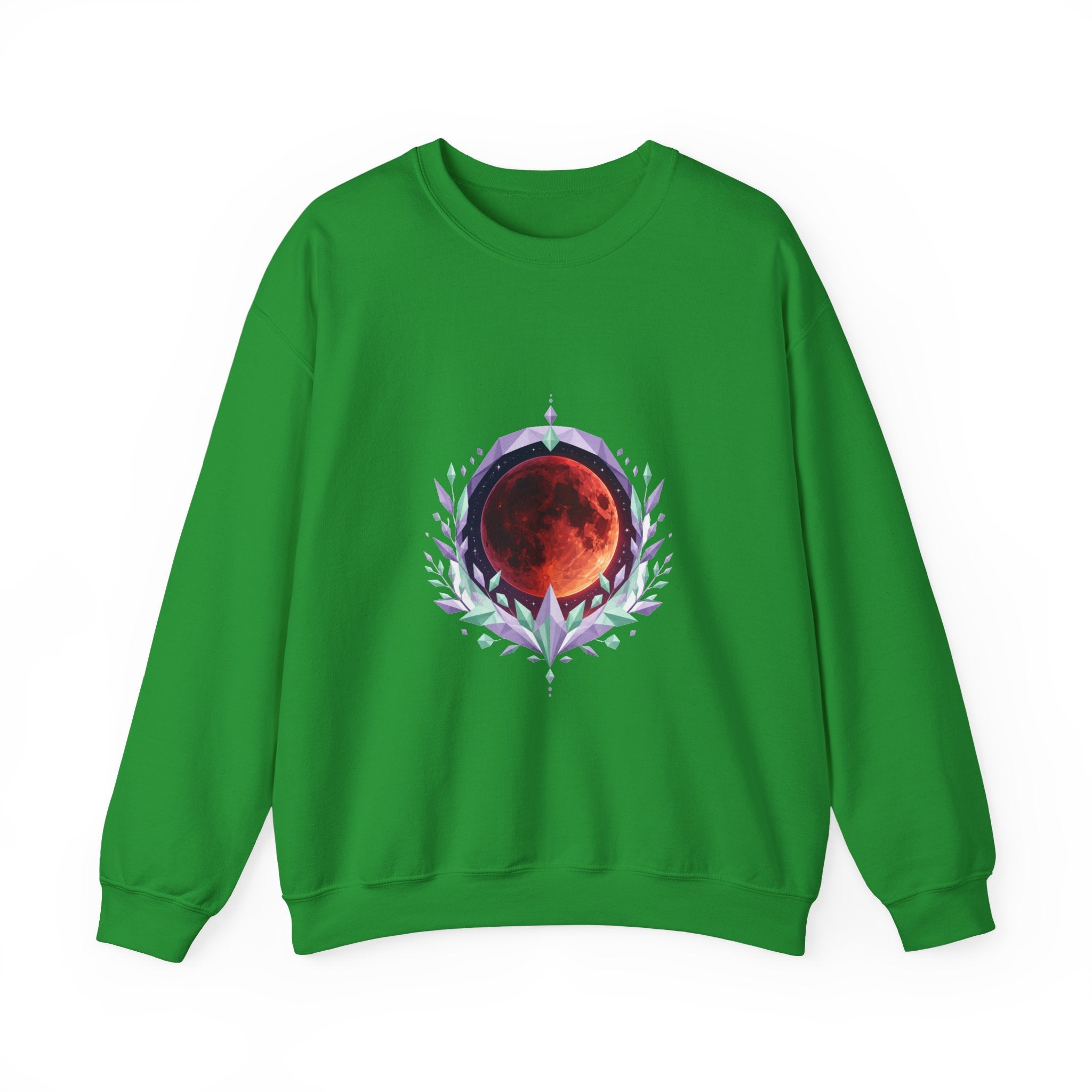 Matching Couple Sweatshirt - Solar & Lunar Eclipse Matching Couple Comfort Colors Crew Geometric Art His Hers Love Gift - Design B