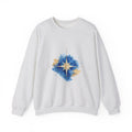 Matching Couple Sweatshirt - Shooting Star & North Star Matching Couple Premium Fleece Sweatshirt Watercolor Art His Hers Birthday Gift - Design B
