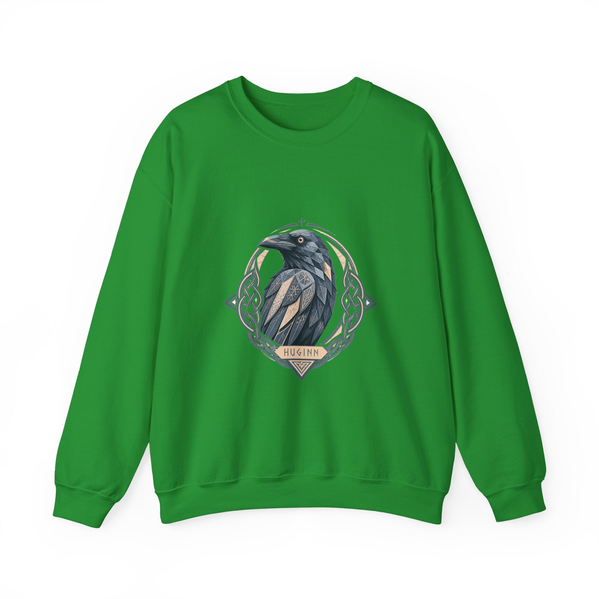 Matching Couple Sweatshirt - Huginn & Muninn Matching Couple Premium Fleece Sweatshirt Geometric Art His Hers Love Gift - Design A