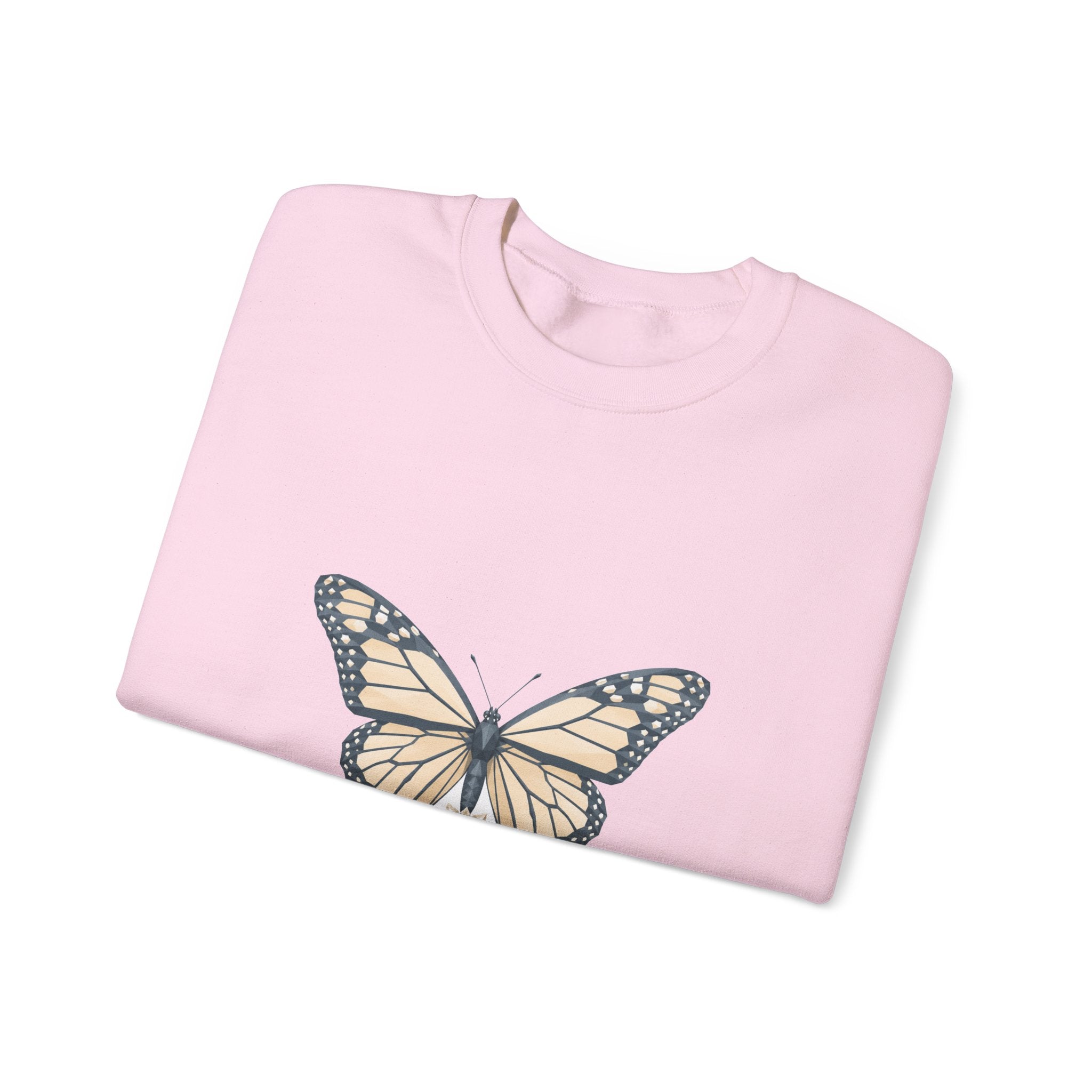 Matching Couple Sweatshirt - Butterfly & Moth Matching Couple Premium Fleece Sweatshirt Geometric Art His Hers Love Gift - Design A
