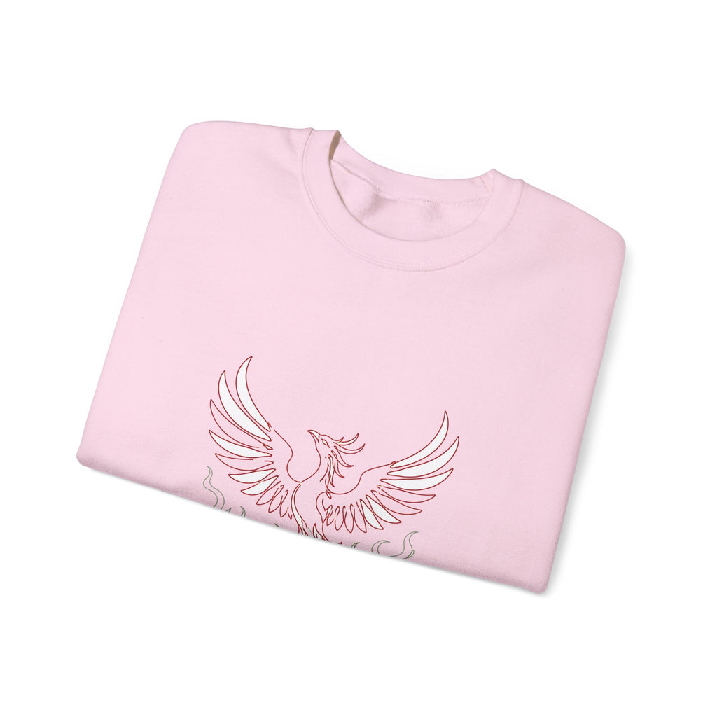 Matching Couple Sweatshirt - Dragon & Phoenix Matching Couple Crewneck Sweatshirt Minimalist Art His Hers Valentine Gift - Design B