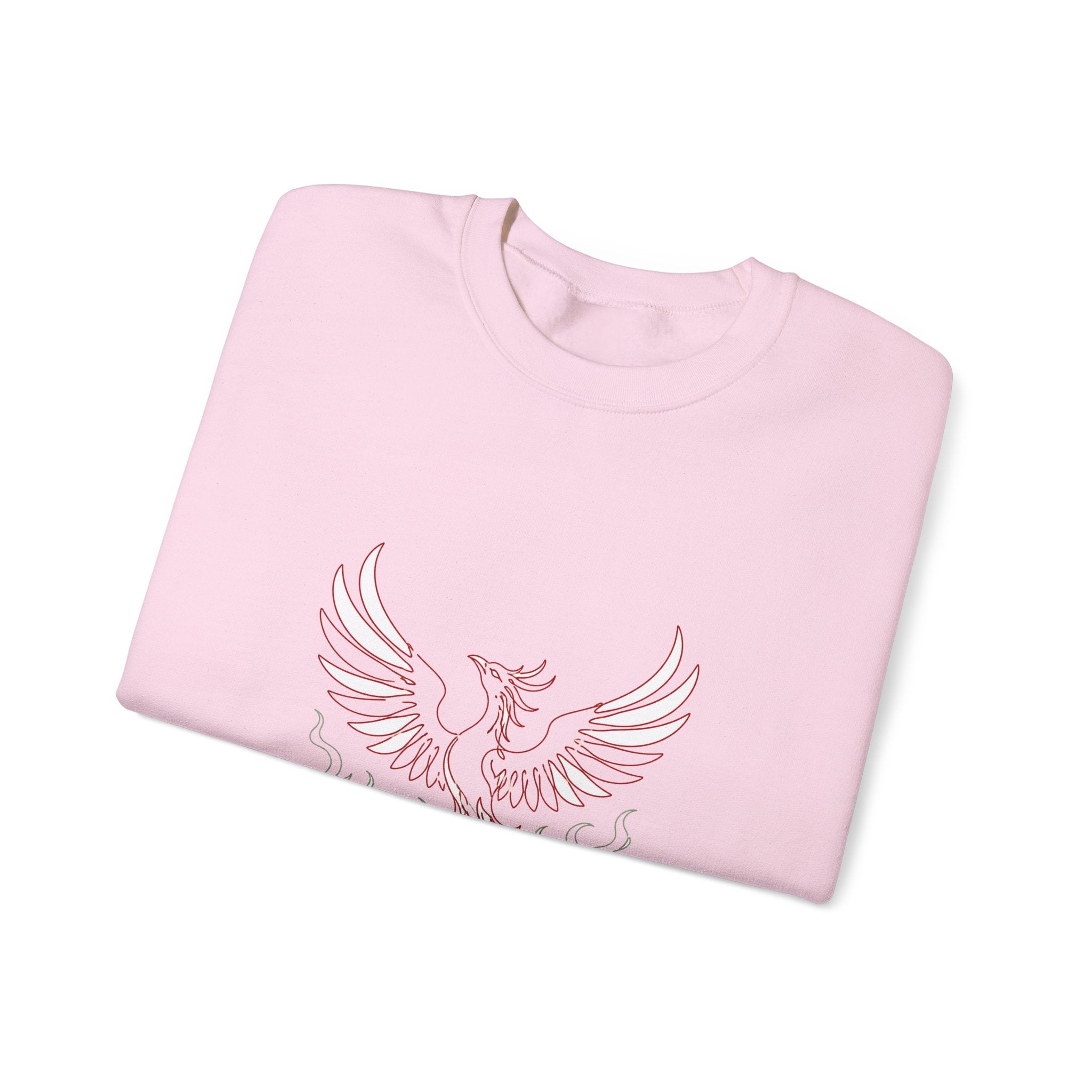 Matching Couple Sweatshirt - Dragon & Phoenix Matching Couple Crewneck Sweatshirt Minimalist Art His Hers Valentine Gift - Design B