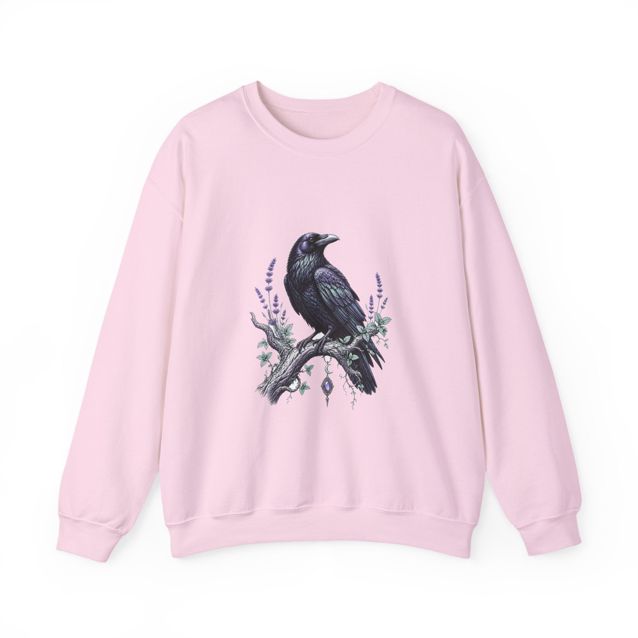 Matching Couple Sweatshirt - Raven & Swan Matching Couple Comfort Colors Crew Hand-Drawn Art His Hers Anniversary Gift - Design A
