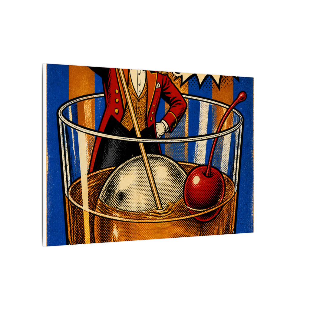 Old Fashioned Ringmaster Wall Art Canvas 16×20 Pop Art Living Room Decor Maximalist Print