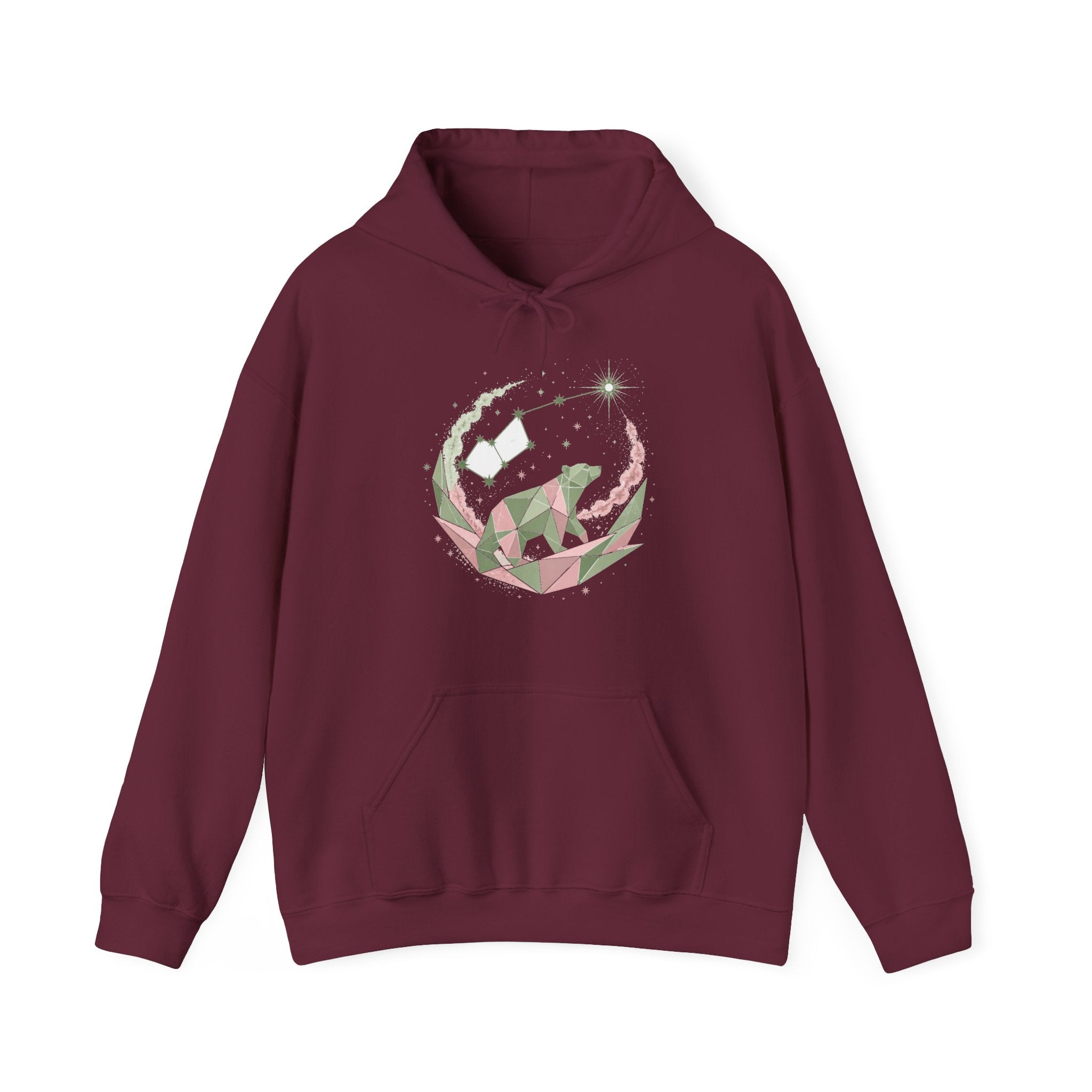 Matching Couple Sweatshirt - Big & Little Dipper Matching Couple Hooded Sweatshirt Geometric Art His Hers Couple Gift - Design B
