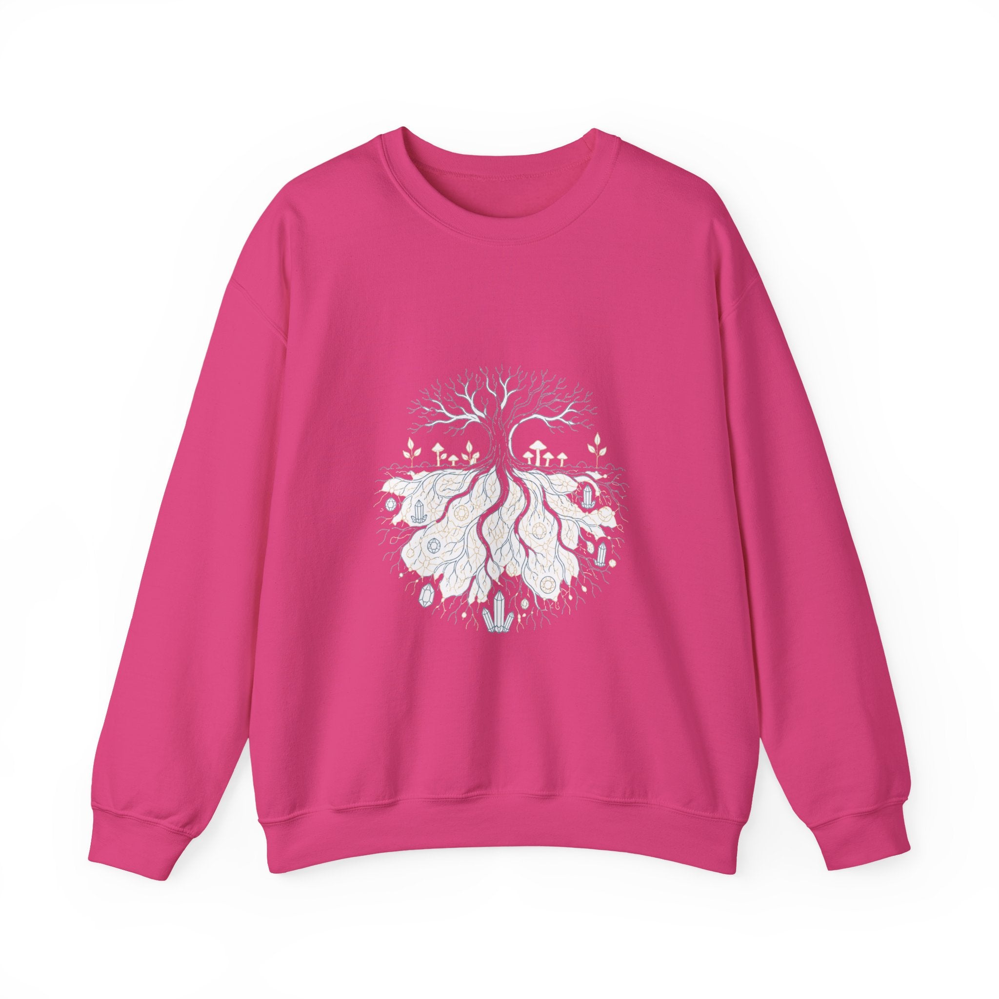 Matching Couple Sweatshirt - Ancient Oak & Deep Roots Matching Couple Premium Fleece Sweatshirt Minimalist Art His Hers Christmas Gift - Design B