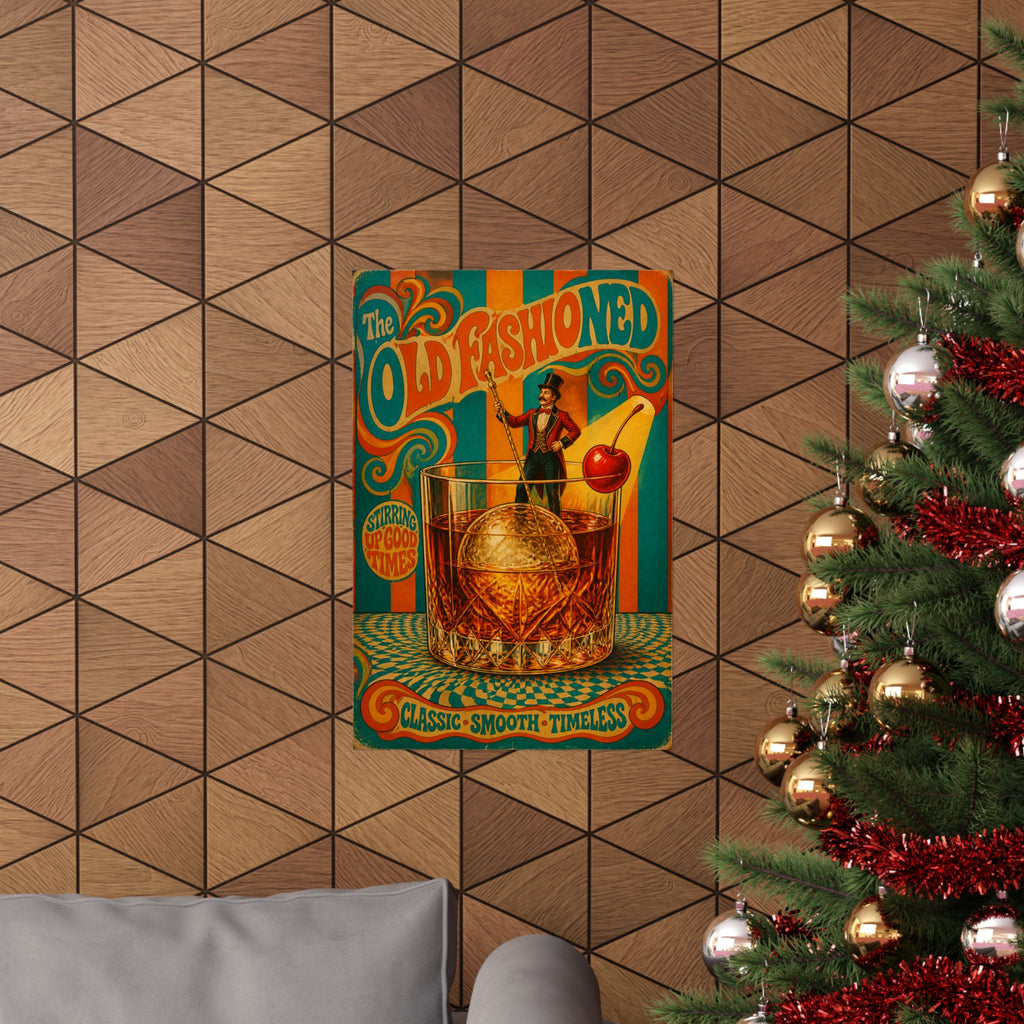 Old Fashioned Ringmaster Wall Art Poster 24×36 Psychedelic Dining Room Decor Maximalist Print