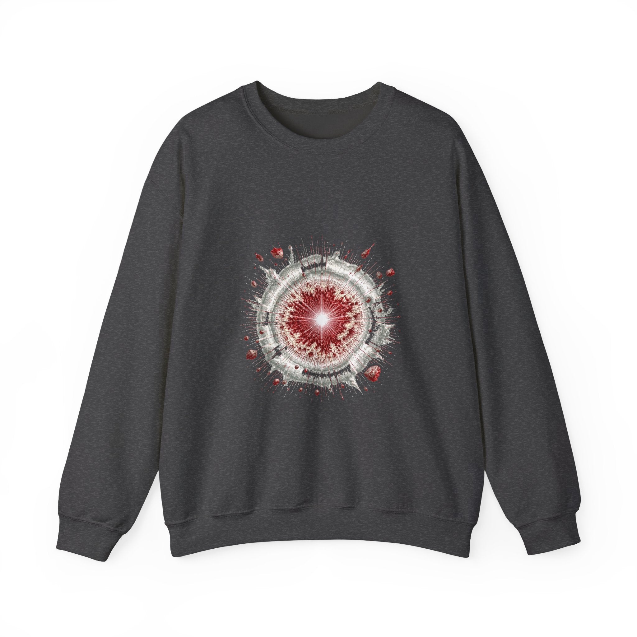 Matching Couple Sweatshirt - Galaxy & Supernova Matching Couple Premium Fleece Sweatshirt Hand-Drawn Art His Hers Anniversary Gift - Design B