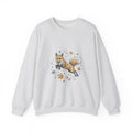 Matching Couple Sweatshirt - Fox & Rabbit Matching Couple Crewneck Sweatshirt Hand-Drawn Art His Hers Best Friend Gift - Design A