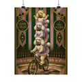 Poodle Stack Bicycle Wall Art Poster 24×36 Art Deco Bar Area Decor Maximalist Print